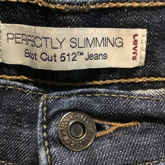 Levi's Jeans Women's Sz 12 Perfectly Slimming Bootcut 512 High Rise Medium Wash - Picture 8 of 8